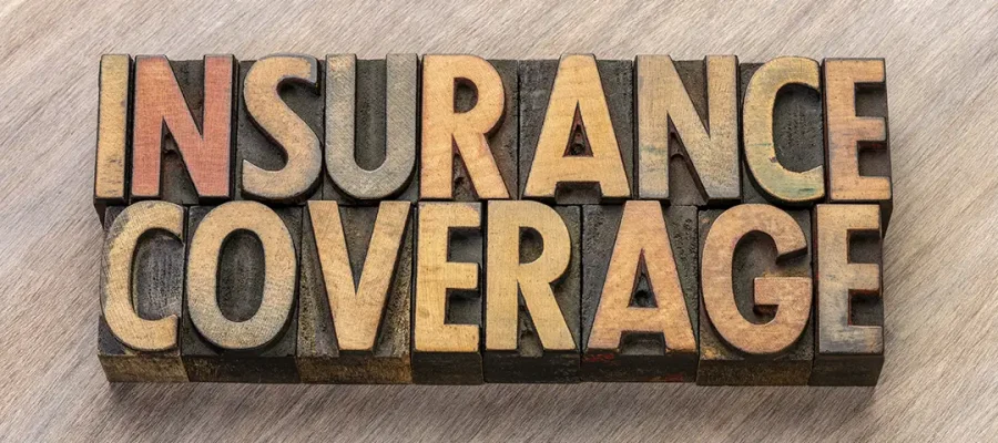 insurance-coverage-word-abstract-in-vintage-letterpress-wood